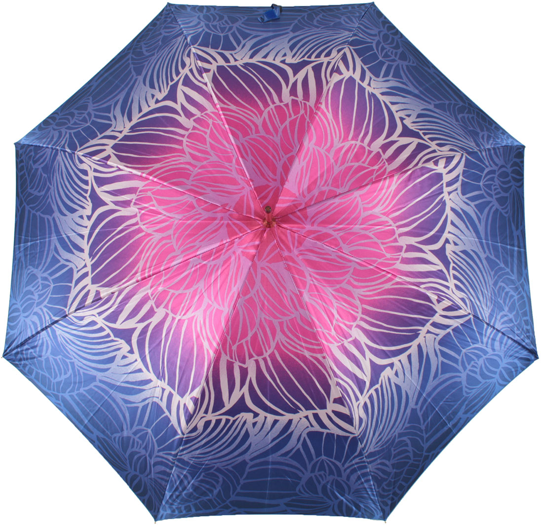 фото Зонт-трость женский Happy Rain, полуавтомат, цвет: розовый. 82030-7