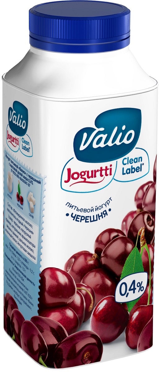 Valio Йогурт с Черешней 0,4%, 330 г