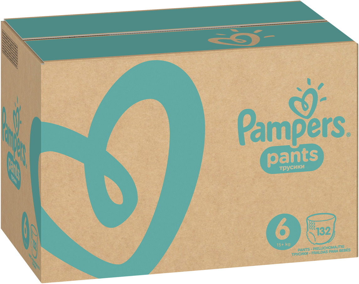 фото Pampers Трусики Pants 15+ кг (размер 6) 132 шт