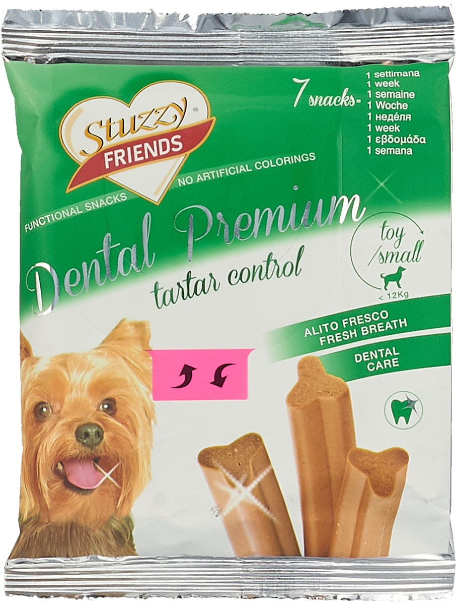 фото Лакомство для взрослых собак Stuzzy "Friend. Dental Premium", для собак до 12 кг, 110 г, 7 шт Stuzzy / штуззи