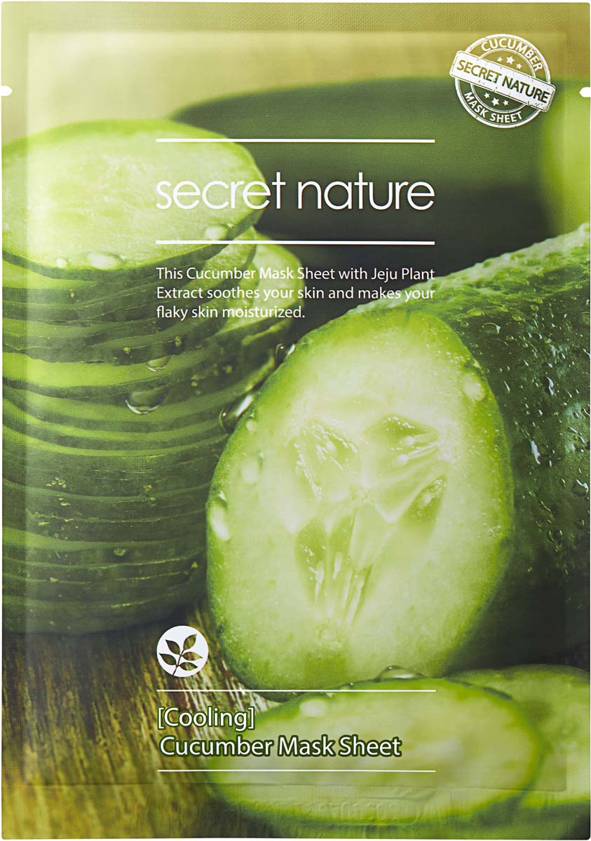 фото Secret Nature Cooling Cucumber Mask Sheet Освежающая маска для лица с огурцом, 25 мл