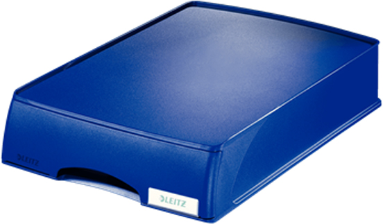 фото Leitz Лоток для бумаг Plus с выдвижным ящиком горизонтальный цвет синий