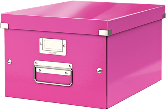 Leitz Короб архивный Click-n-Store размер M (A4) цвет розовый Leitz Короб архивный Click-n-Store размер M (A4) цвет розовый