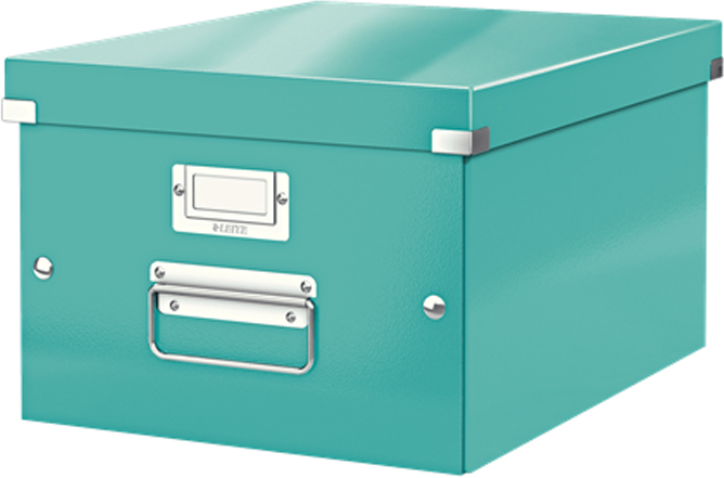 Leitz Короб архивный Click-n-Store размер M (A4) цвет бирюзовый Leitz Короб архивный Click-n-Store размер M (A4) цвет бирюзовый