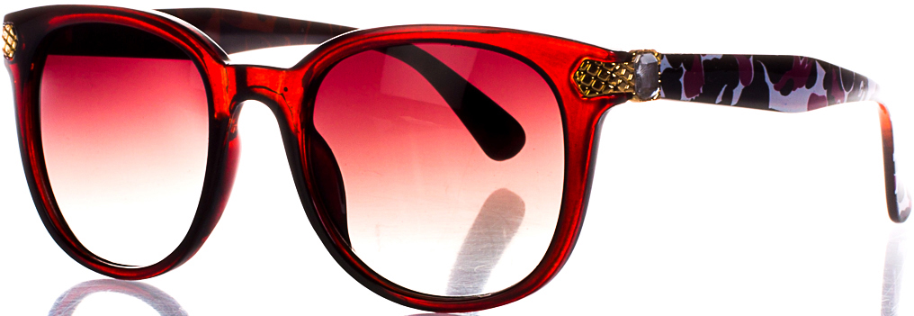 Очки солнцезащитные женские Vittorio Richi, цвет: бордовый. OC188091c82-11-5