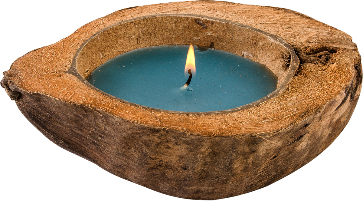 фото Свеча ароматизированная Gift'n'Home "Coco-Баунти" с ароматом кокоса и шоколада, цвет: голубой, высота 7 см