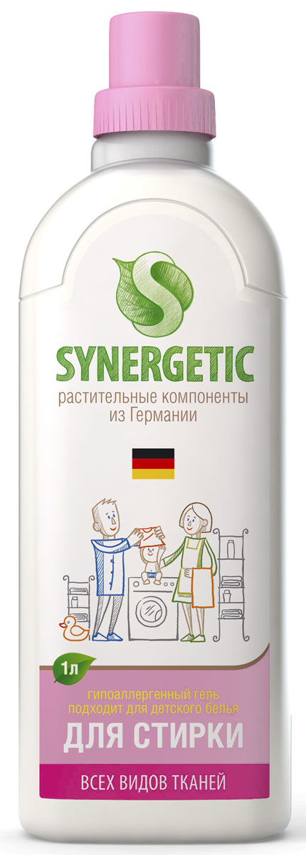 фото Средство для стирки "Synergetic", концентрированное, 1 л