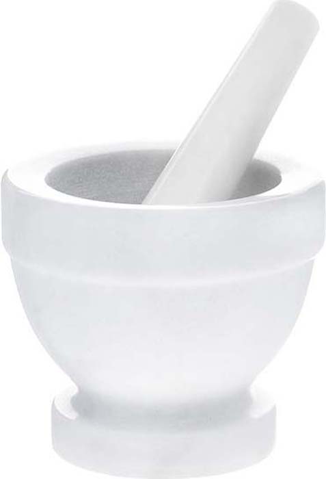 фото Ступка "Premier Housewares" с пестиком, цвет: белый, диаметр 12,5 см