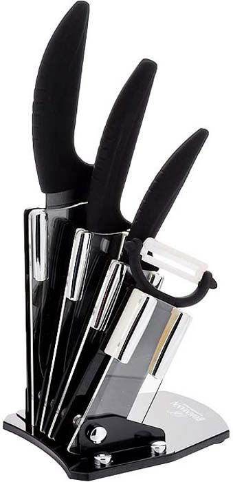 фото Набор керамических ножей "Bohmann", цвет: черный, 5 предметов. 5227BH