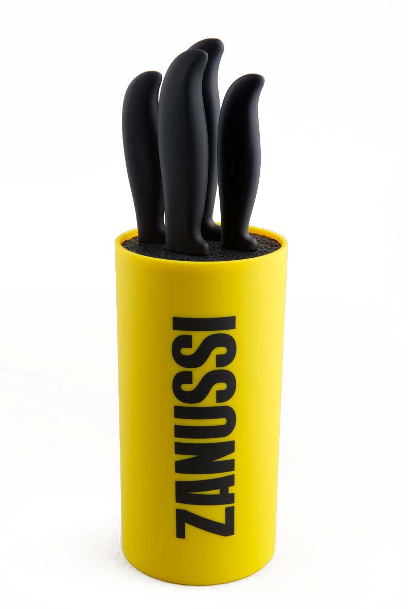фото Подставка для ножей Zanussi "Parma", цвет: желтый, высота 22 см. ZBU32110BF