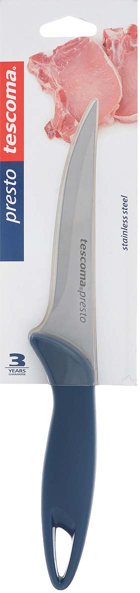 фото Нож обвалочный Tescoma "Presto", цвет: синий, длина лезвия 12 см