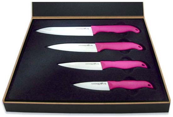 фото Набор ножей "Hatamoto", цвет: розовый, 4 шт