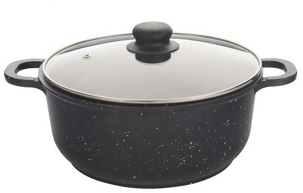 <b>Кастрюля</b> "<b>Маруся</b>" с крышкой, цвет: <b>черный</b>. 4 л — купить в ...