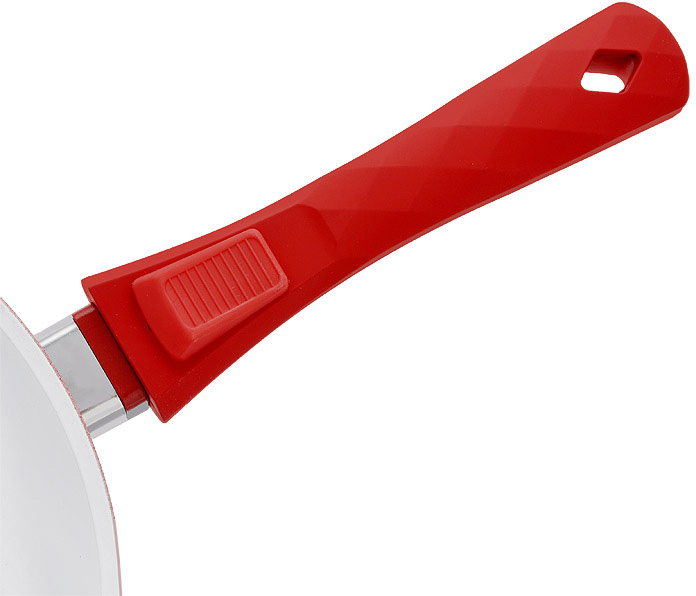 фото Сковорода "Bohmann" с крышкой, со съемной ручкой, с керамическим покрытием, цвет: красный. Диаметр 26 см. 7026BH/2WC