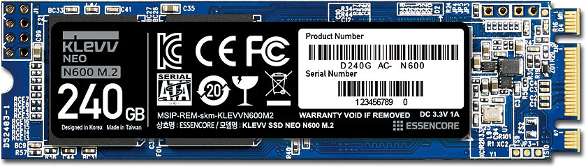 фото SSD диск Klevv NEO N600 M.2 240GB (D240GAC-N600)