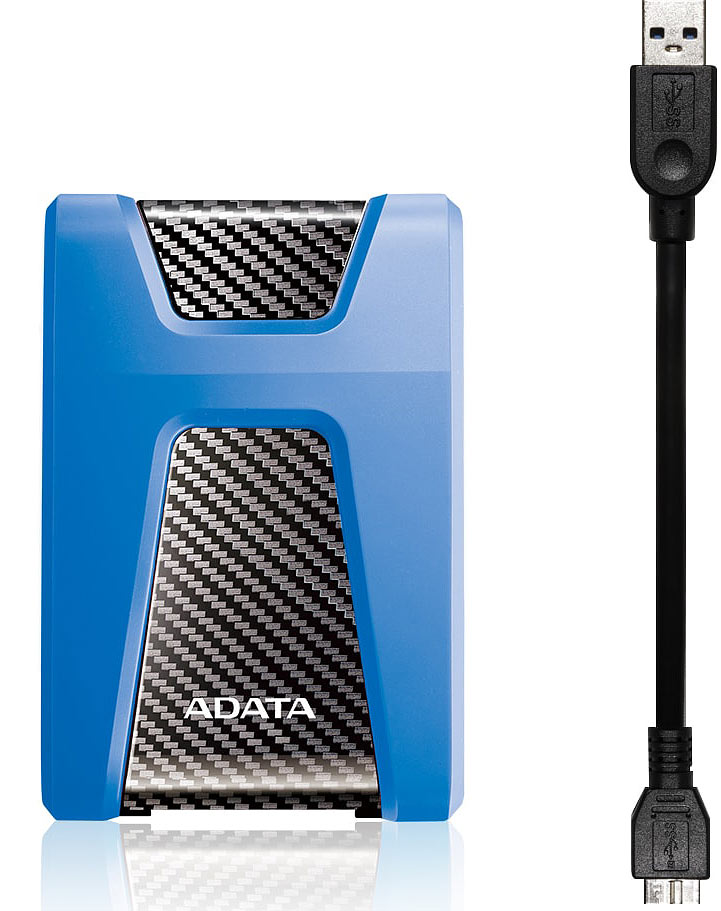 фото ADATA HD650 1TB, Blue внешний жесткий диск (AHD650-1TU31-CBL)