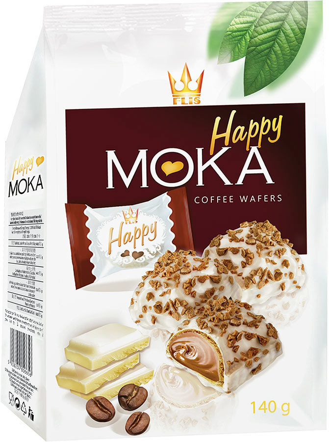 фото Flis Happy Moka кофейные глазированные конфеты, 140 г