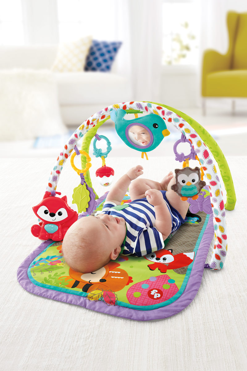 фото Fisher-Price Развивающий коврик 3 в 1 Друзья тропического леса