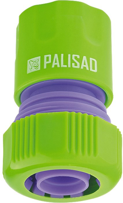 Соединитель садовый \"Palisad\", пластмассовый, быстросъемный, для шланга ...