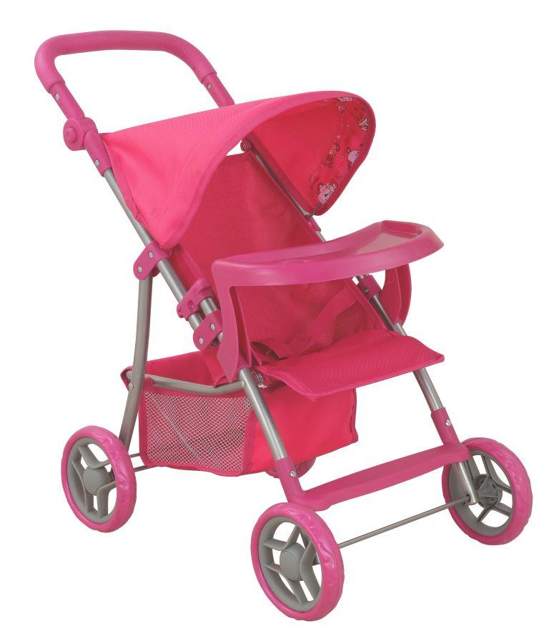 фото коляска для кукол Buggy Boom Коляска для кукол 8232C Skyna (Скайна), розовый, темно-розовый Buggy boom (багги бум)