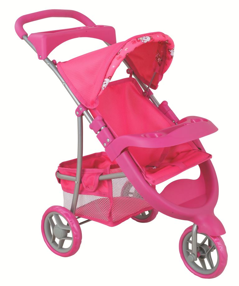 фото коляска для кукол Buggy Boom Коляска трехколесная для кукол 8341C Nadin (Надин), розовый Buggy boom (багги бум)