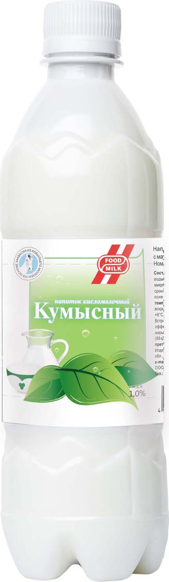 фото Food milk Кумысный напиток 1%, 1 л