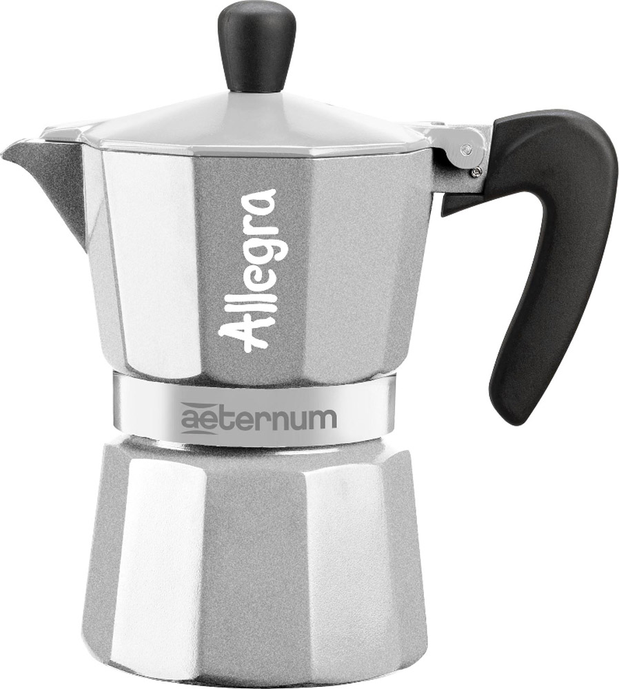 фото Гейзерная кофеварка Bialetti Aeternum Allegra, серебристый