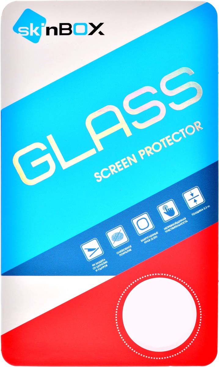 фото Skinbox защитное стекло 2.5D для Prestigio Grace R5, глянцевое