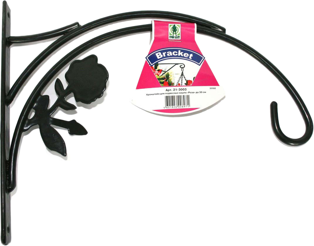 Кронштейн декоративный Грин Бэлт \"Роза\", для подвесных кашпо — купить в ...