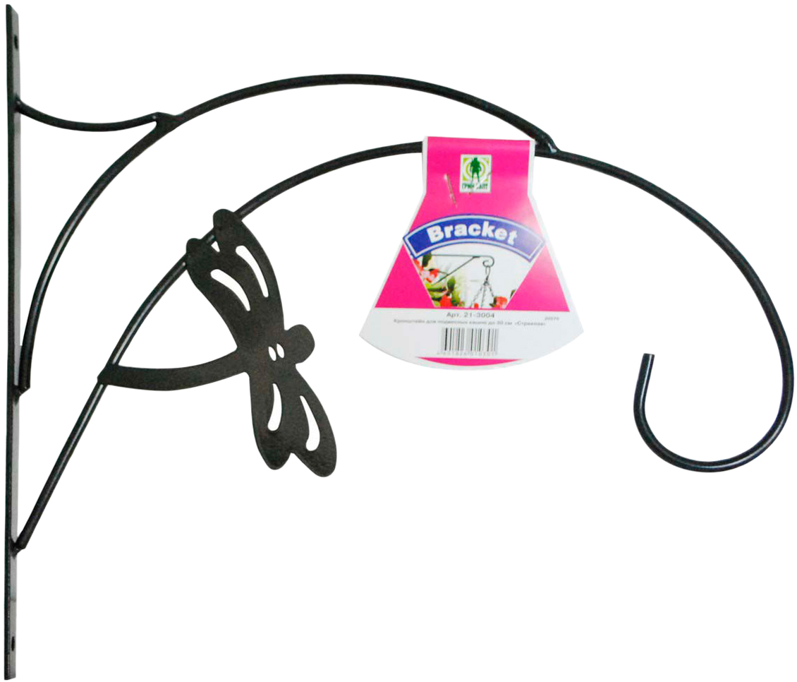 Кронштейн декоративный Грин Бэлт \"Стрекоза\", для подвесных кашпо ...