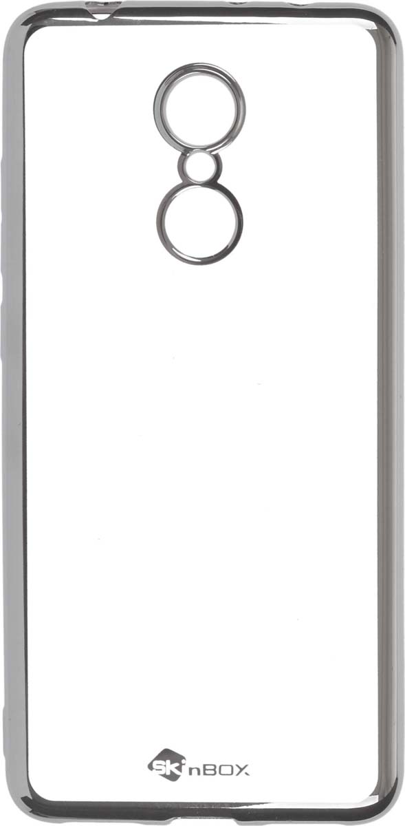 фото Skinbox Silicone Chrome Border 4People чехол для Xiaomi Redmi 5, Silver