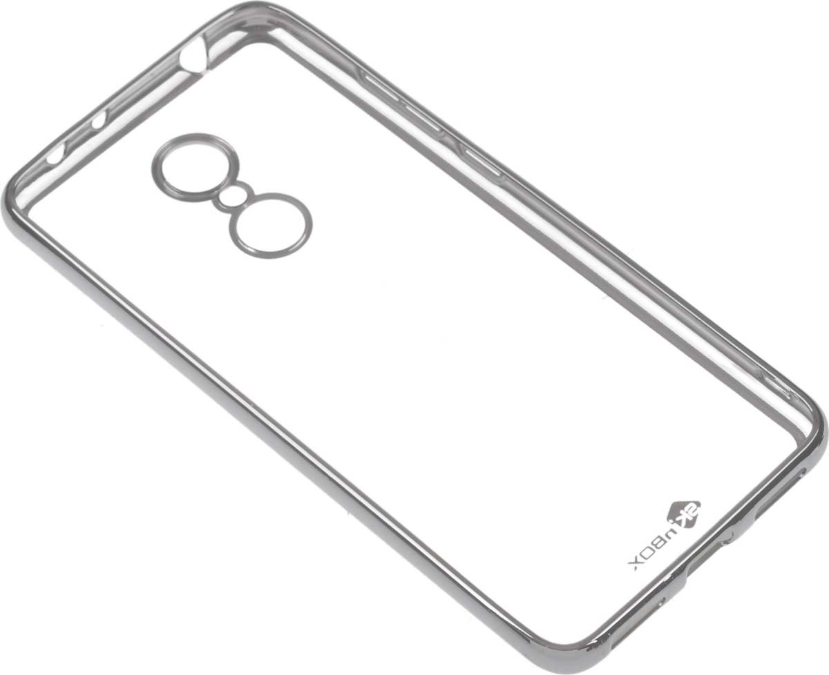 фото Skinbox Silicone Chrome Border 4People чехол для Xiaomi Redmi 5, Silver