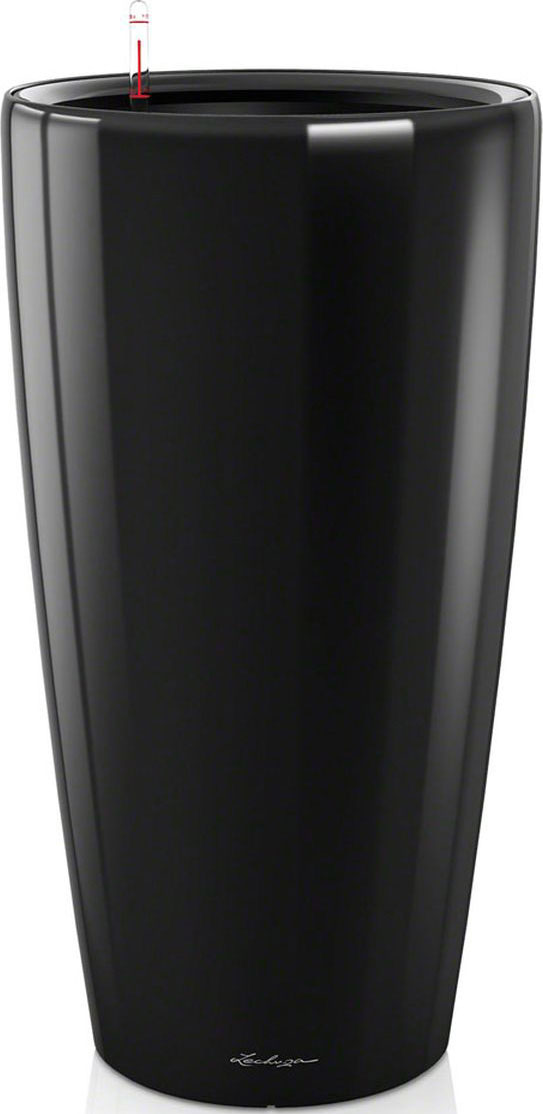 фото Кашпо Lechuza "Rondo", с системой автополива, цвет: черный, диаметр 40 см
