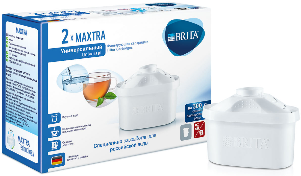 фото Картридж фильтрующий Brita "Maxtra. Универсальный", 2 шт