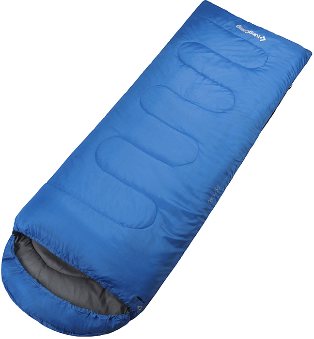фото Спальный мешок-одеяло KingCamp "Oasis 300", правосторонняя молния, цвет: синий