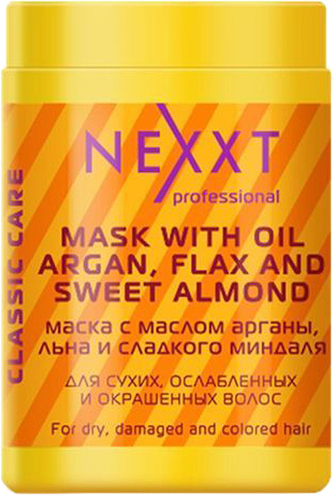 фото Nexxt Professional Маска с маслом арганы, льна и сладкого миндаля, 1 л