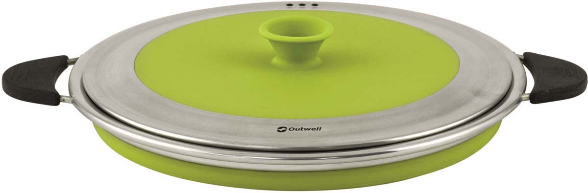 фото Кастрюля складная Outwell "Collaps Pot with Lid M Lime Gre", цвет: зеленый, 2,5 л