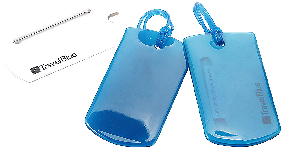 фото Багажные бирки Travel Blue "Jelly ID Tag", цвет: синий, 11 х 5,5 х 1 см, 2 шт