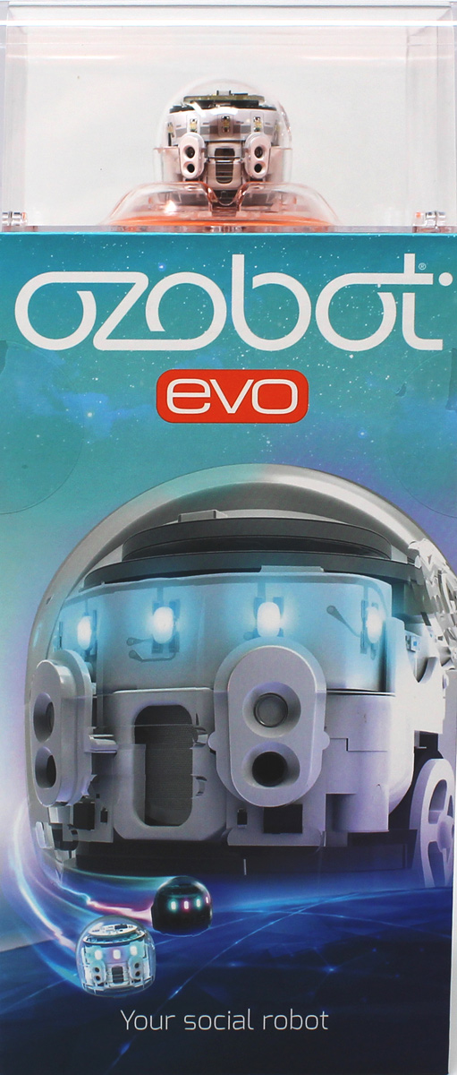фото Игрушечный робот Ozobot Evo White Продвинутый набор (OZO-070601-01), белый робот