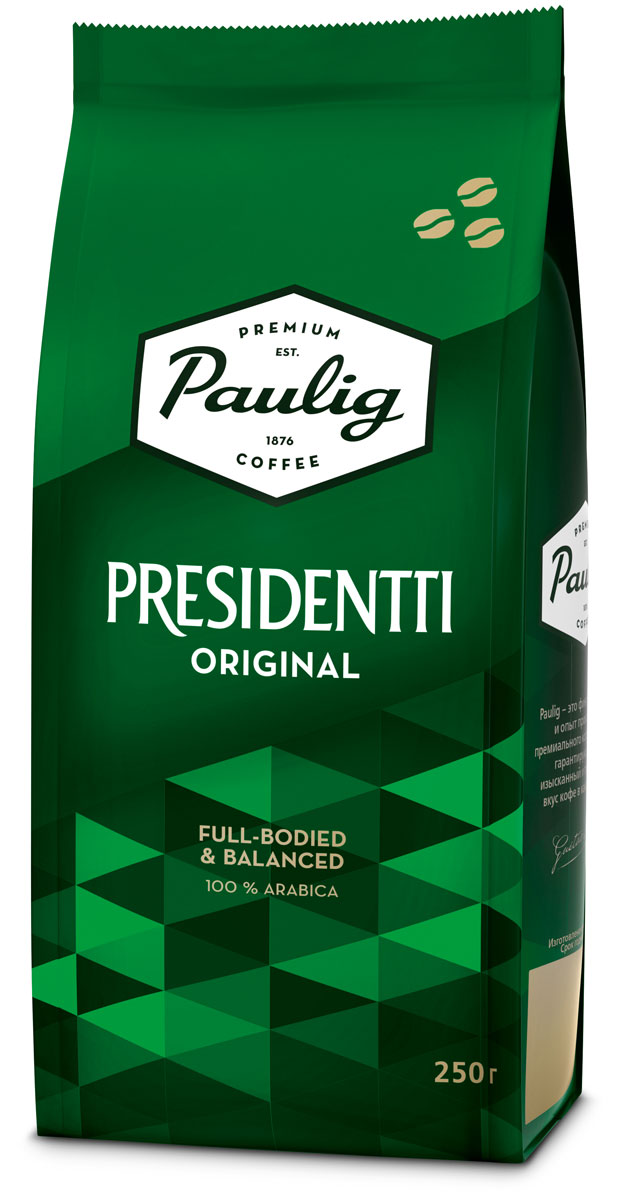 Paulig Presidentti Original кофе в зернах, 250 г — купить в интернет ...