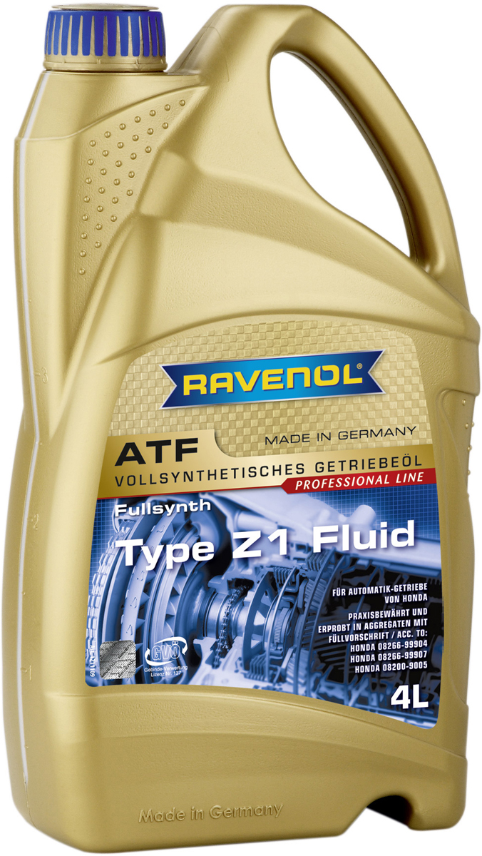 фото Масло трансмиссионное Ravenol "ATF Type Z1 Fluid, синтетическое, 4 л