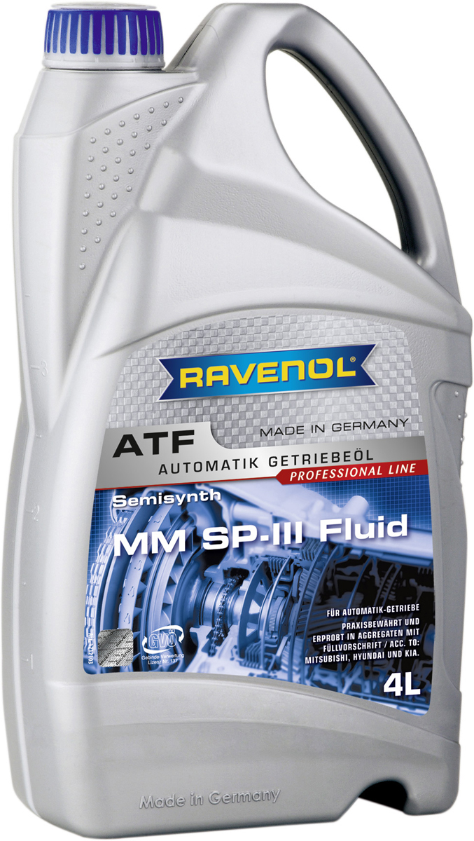 фото Масло трансмиссионное Ravenol "ATF MM SP-III Fluid", полусинтетическое, 4 л