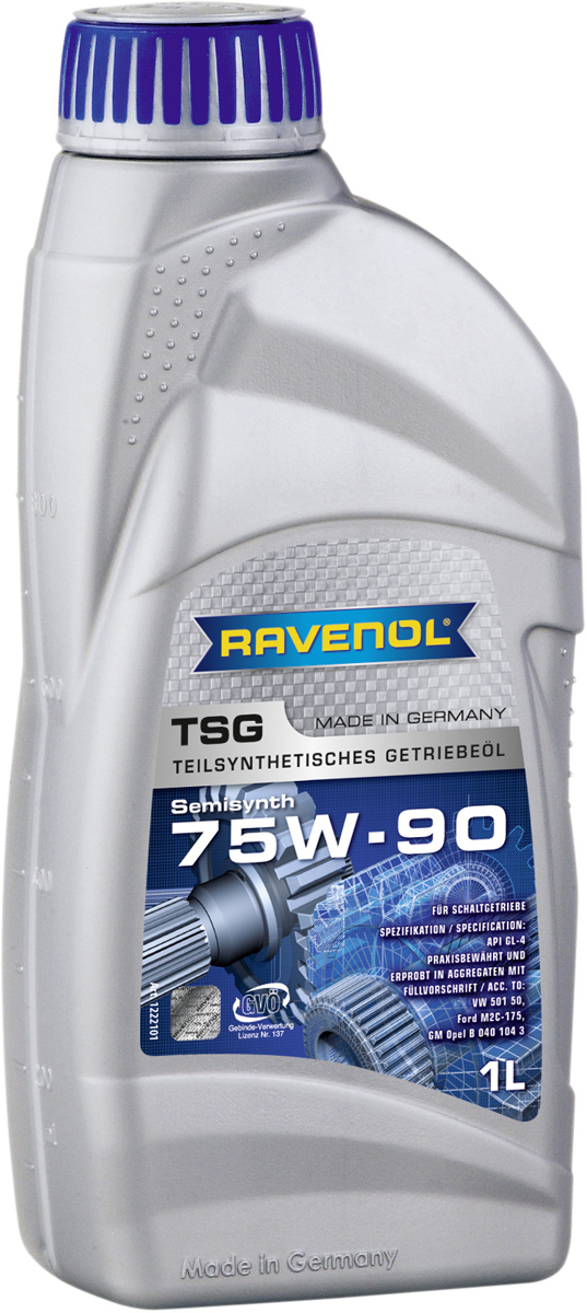 фото Масло трансмиссионное Ravenol "TSG", полусинтетическое, 75W-90 GL-4, 1 л