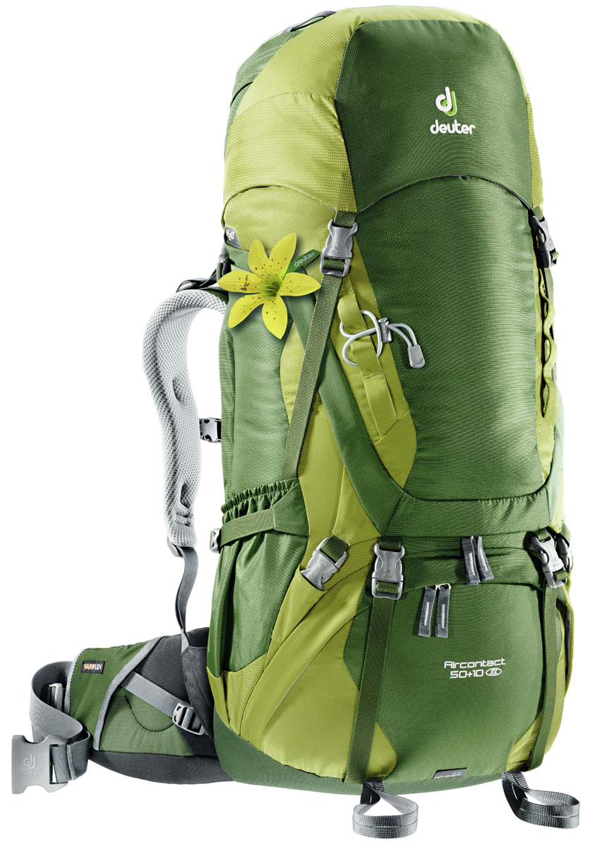 фото Рюкзак туристический Deuter "Aircontact", цвет: салатовый, 50 л