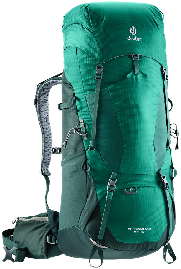 фото Рюкзак туристический Deuter "Aircontact Lite", цвет: салатовый, зеленый, 65 л