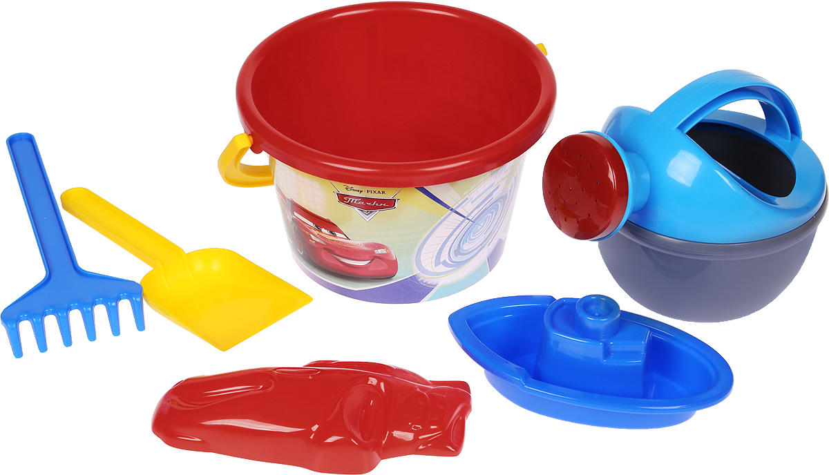 Disney / Pixar Набор игрушек для песочницы Тачки №12, 6 предметов, цвет в ассортименте