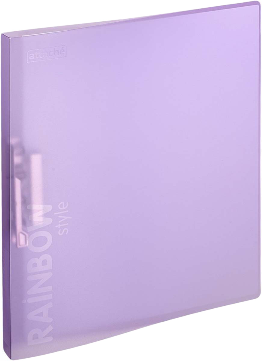 Attache Папка с зажимом Rainbow Style обложка 18 мм цвет фиолетовый