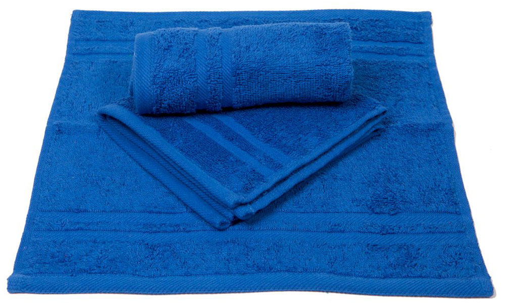 фото Набор махровых полотенец Arloni "Marvel", цвет: синий, 3 шт