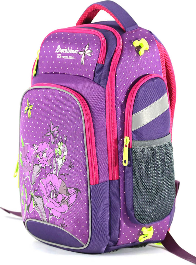 Школа sb ru. Sternbauer рюкзак школьный. Школьный рюкзак фиолетового цвета. Рюкзак школьный фиолетовый. Рюкзак фиолетовый с цветами школьный.