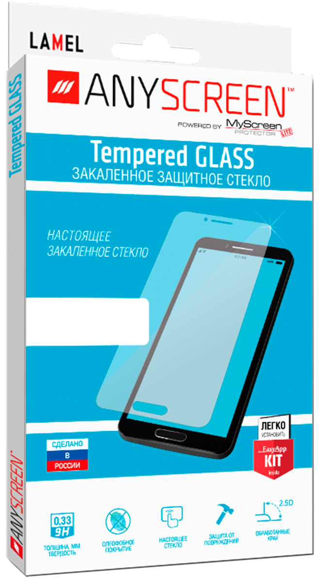 фото AnyScreen Tempered Glass защитное стекло для Apple iPhone 5/5S/5C/SE, Transparent